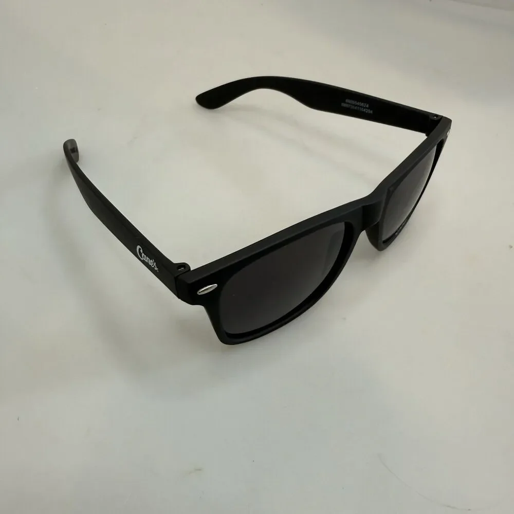 Raising Canes 80s Retro Classic Sunglasses Black Matte Finish UV400 NEW